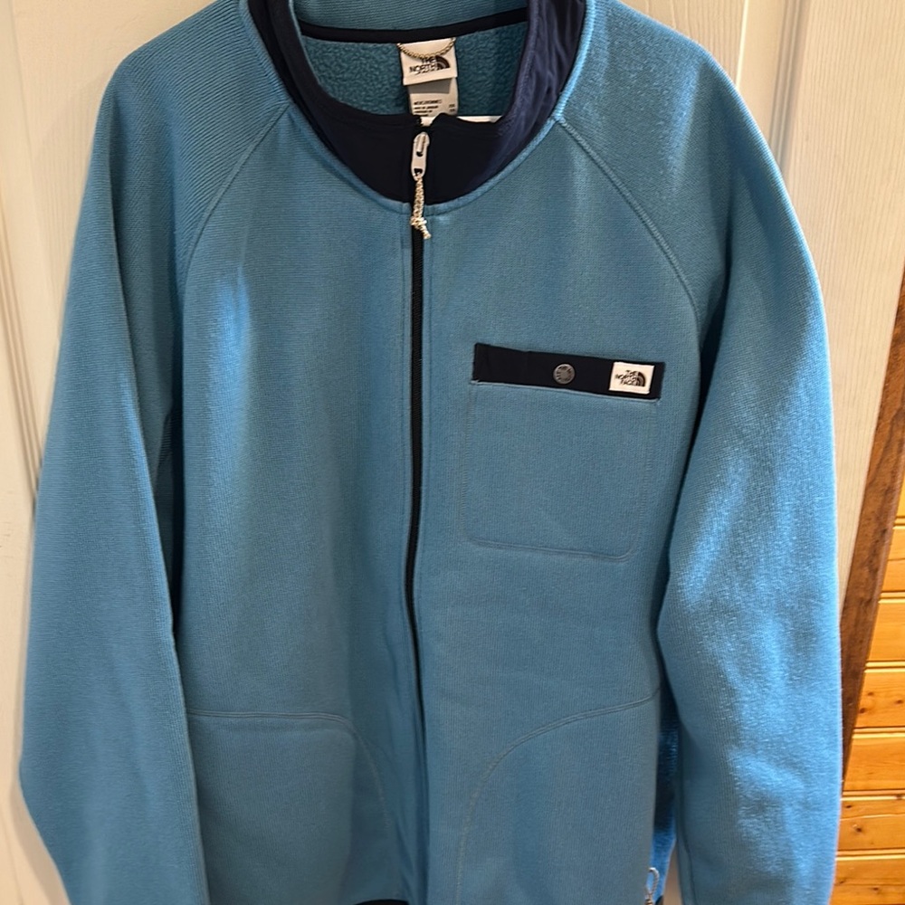 The North Face Teal Full-Zip Jacket